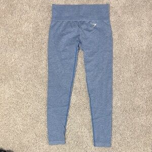 Gymshark Blue Leggings with Subtle Glute Contour